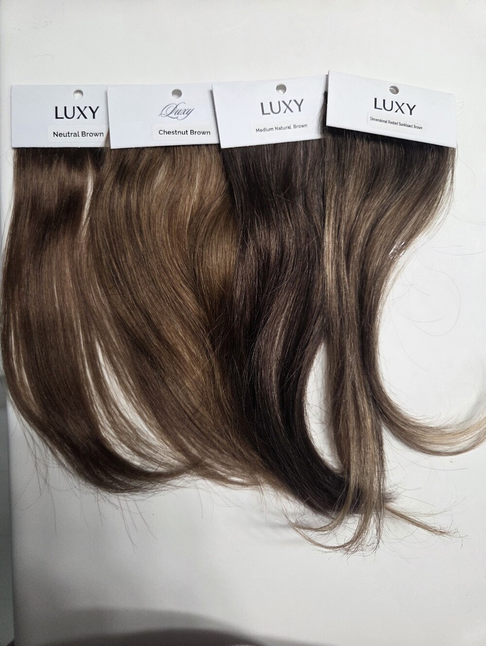 Bundle Luxy Hair Brown Color Swatches
